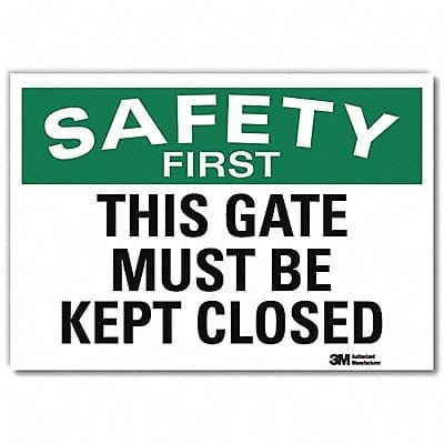 Safety Decal 10x14in Reflective Sheeting