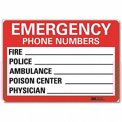 Safety Decal 10x14in Reflective Sheeting