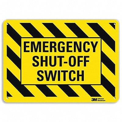 Safety Sign 10 in x 14 in Aluminum