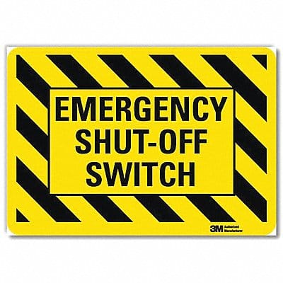Safety Decal 10x14in Reflective Sheeting