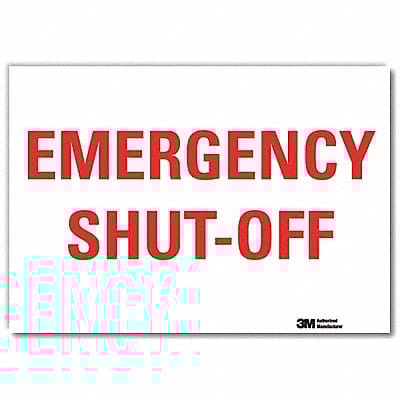 Safety Decal 10x14in Reflective Sheeting