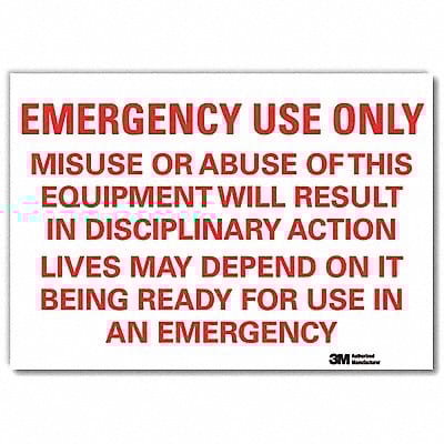 Safety Decal 10x14in Reflective Sheeting