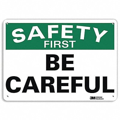 Safety Sign 7 in x 10 in Aluminum
