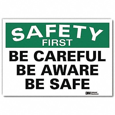 Safety Decal 7inx10in Reflctv Sheeting
