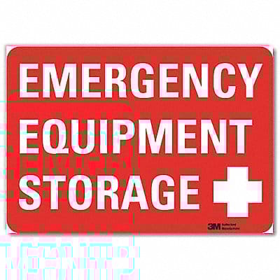 Safety Decal 10x14in Reflective Sheeting