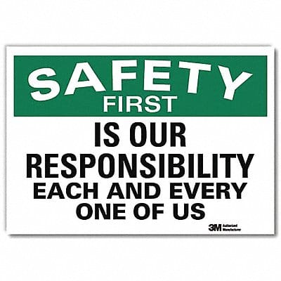 Safety Decal 10in x 14in Rflct Sheeting
