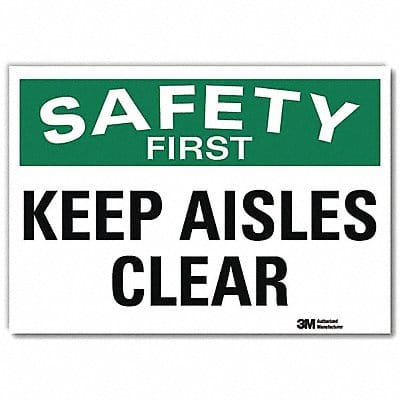 Safety Decal 10x14in Reflective Sheeting