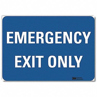 Emrgncy Sign 7x10in Reflective Sheeting