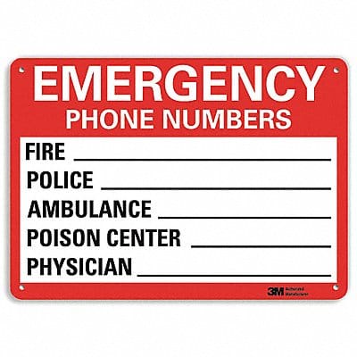 Safety Sign 7 in x 10 in Aluminum