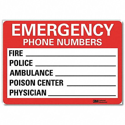 Safety Decal 7x10in Reflective Sheeting