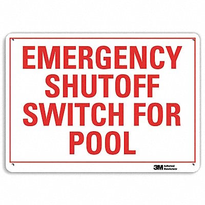 Safety Sign 7 in x 10 in Aluminum