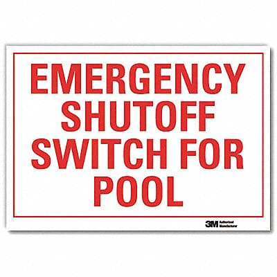 Safety Decal 10x14in Reflective Sheeting