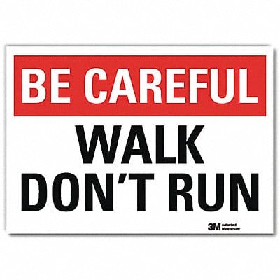 Safety Decal 5 in x 7 in Rflct Sheeting