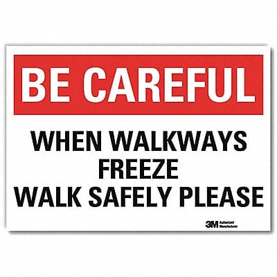 Safety Decal 5 in x 7 in Rflct Sheeting