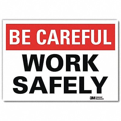 Safety Decal 7 in x 10 in Rflct Sheeting