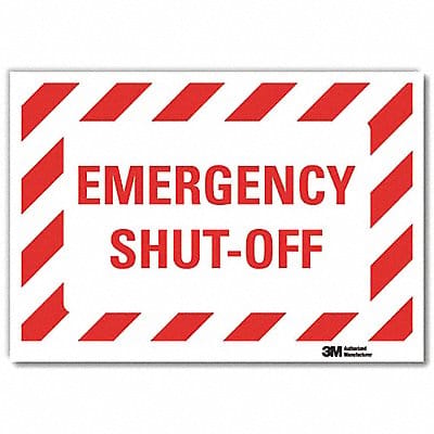 Safety Decal 10x14in Reflective Sheeting