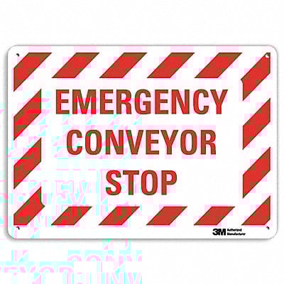 Safety Sign 10 in x 14 in Aluminum