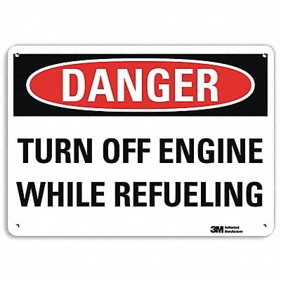 Danger Sign 7 in x 14 in Aluminum