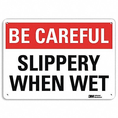 Safety Sign 10 in x 14 in Aluminum