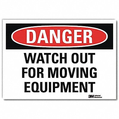 Danger Sign 5 in x 7 in Rflct Sheeting