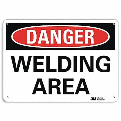 Danger Sign 10 in x 14 in Aluminum