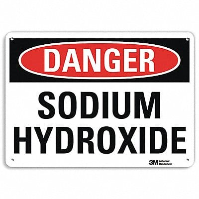 Danger Sign 7 in x 10 in Aluminum