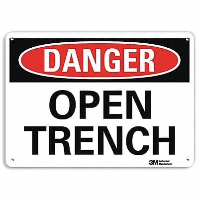 Danger Sign 10 in x 14 in Aluminum