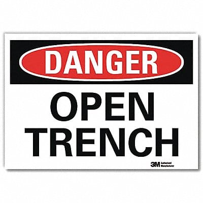Danger Sign 7 in x 10 in Rflct Sheeting