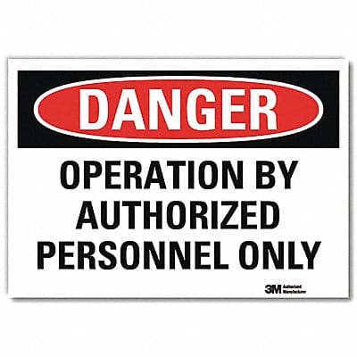 Danger Sign 5inx7in Reflective Sheeting
