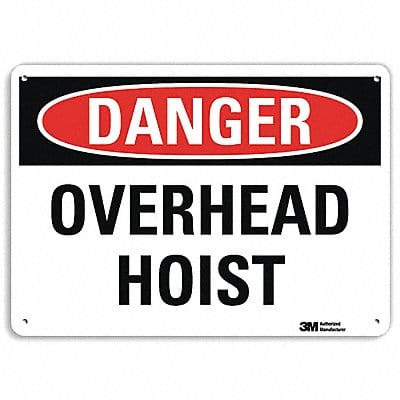 Danger Sign 7 in x 10 in Aluminum