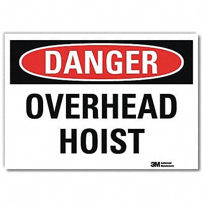 Danger Sign 5 in x 7 in Rflct Sheeting