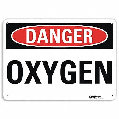 Danger Sign 7 in x 10 in Aluminum