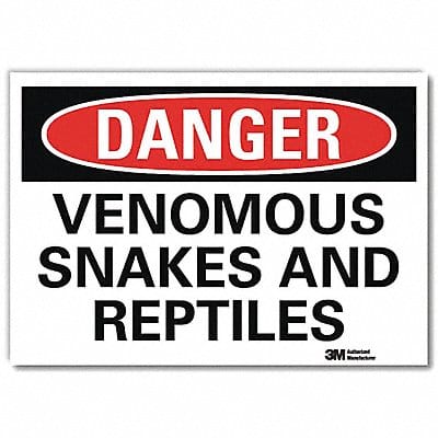 Danger Sign 5 in x 7 in Rflct Sheeting