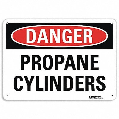 Danger Sign 7 in x 10 in Aluminum