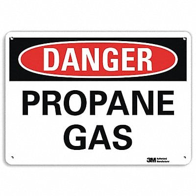 Danger Sign 7 in x 10 in Aluminum