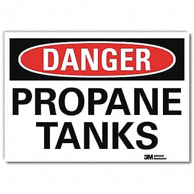 Danger Sign 10 in x 14 in Rflct Sheeting