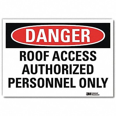 Danger Sign 10inx14in Reflctv Sheeting