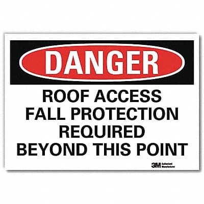 Danger Sign 10inx14in Reflctv Sheeting