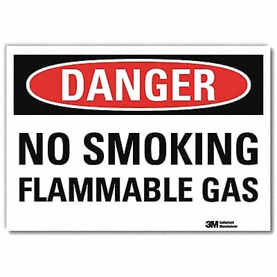 Danger Sign 7 in x 10 in Rflct Sheeting