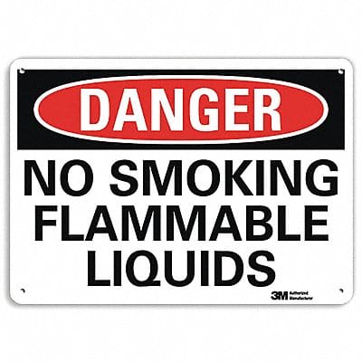 Danger Sign 7 in x 10 in Aluminum