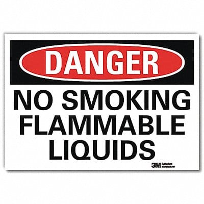 Danger Sign 5 in x 7 in Rflct Sheeting