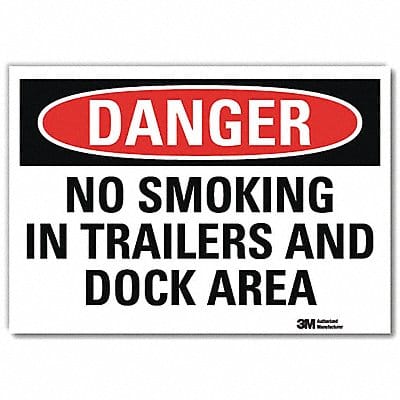 Danger Sign 7 in x 10 in Rflct Sheeting