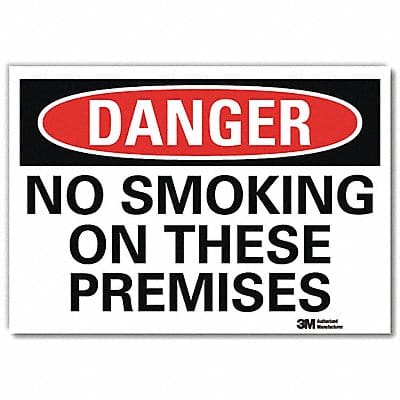 Danger Sign 10 in x 14 in Rflct Sheeting