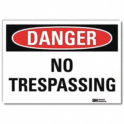 Danger Sign 10inx14in Reflctv Sheeting