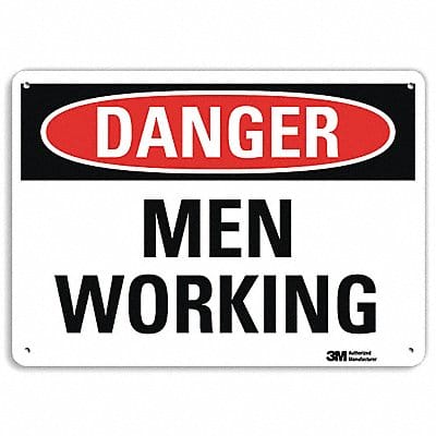 Danger Sign 10 in x 14 in Aluminum