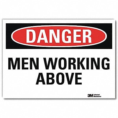 Danger Sign 5 in x 7 in Rflct Sheeting