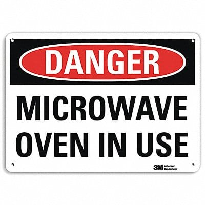 Danger Sign 7 in x 14 in Aluminum