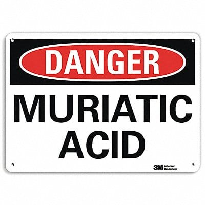 Danger Sign 7 in x 10 in Aluminum