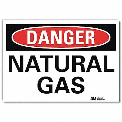 Danger Sign 5 in x 7 in Rflct Sheeting