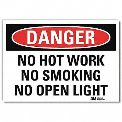 Danger Sign 7 in x 10 in Rflct Sheeting